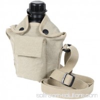 Rothco Vintage Canteen Carry, All with Shoulder Strap, Khaki